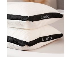 SmartFoam® Luna Volledig Afstelbaar Hoofdkussen - Kussensloop en Reiskussen - Traagschuim en Dons - Vermindert Nekklachten