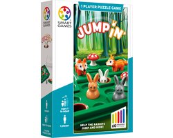 SmartGames - Jump In' - 60 opdrachten - denkspel voor jong én oud - konijntjes en vossen - herfst in het bos
