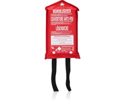 Smartwares 10.014.60 - Blusdeken Beginnende brand - 1x1 Meter - Snel te gebruiken - Incl ophangoog