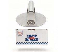 Smashburger Master - Smash Burger Press – Vaatwasbestendig - Smashburger Pers – Roestvrij staal 403 - EU gecertificeerd - Roest Vrij Staal – Smashburger Pers – Diameter 14 cm - BBQ accessoire - Smash burger