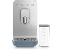SMEG BCC13SBMEU Volautomatische Espressomachine - Geïntegreerd Melksysteem - Koffiemachine met Bonenmaler - 19 Bar - Thermoblock - Bean-to-Cup - 9 Koffie- & Melkspecialiteiten - Collezione - Mat Storm Blue