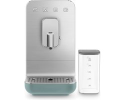 SMEG BCC13WHMEU Volautomatische Espressomachine - Geïntegreerd Melksysteem - Koffiemachine met Bonenmaler - 19 Bar - Thermoblock - Bean-to-Cup - 9 Koffie- & Melkspecialiteiten - Collezione - Mat Emerald Green