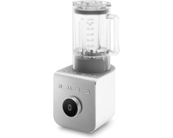 SMEG BLC01WHMEU High Performance Blender - Power Blender - 1400W - 1,5L Tritan Renew Kan - 9 Snelheden - Ice Crush & Smoothie Programma's - Collezione - Mat Wit