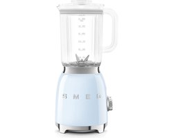 SMEG BLF03PBEU Blender - Smoothie Blender - 800W - 1,5L Tritan™ Kan - 4 Snelheden - Ice Crush & Smoothie Functie - '50s Style - Pastelblauw