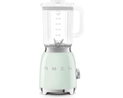 SMEG BLF03PGEU Blender - Smoothie Blender - 800W - 1,5L Tritan™ Kan - 4 Snelheden - Ice Crush & Smoothie Functie - '50s Style - Watergroen
