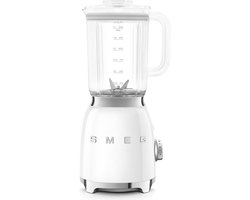 SMEG BLF03WHEU Blender - Smoothie Blender - 800W - 1,5L Tritan™ Kan - 4 Snelheden - Ice Crush & Smoothie Functie - '50s Style - Wit