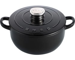 Smeg - Braadpan - 24 cm - 4,2L - Zwart