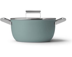 SMEG CSF2412EGM Braadpan - Jaren 50 - Emerald Green - Collezzione