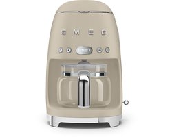 SMEG DCF02MLMEU Filterkoffiemachine - Koffiezetapparaat - 10 Koppen - Warmhoudfunctie 40 min - Aroma Instelling - Programmeerbare Startfunctie - 50’s Style - Mat Moonlight