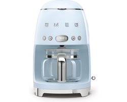 SMEG DCF02PBEU Filterkoffiemachine - Koffiezetapparaat - 10 Koppen - Warmhoudfunctie 40 min - Aroma Instelling - Programmeerbare Startfunctie - 50’s Style - Pastelblauw