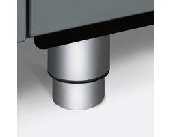 SMEG KITH95 Verstelbare Fornuispoten - Hoogte Aanpassingsset - RVS - Verhoogset voor SMEG Fornuizen - 13 tot 19,5 cm