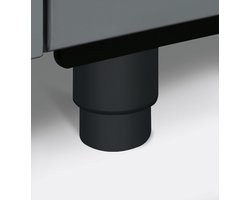 SMEG KITH95MN - Hoogte Aanpassingsset - Voor Fornuis - Zwart - Verhogingsset - Origineel SMEG