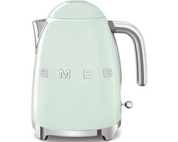 SMEG KLF03PGEU Waterkoker - 1,7 Liter - 2400W - RVS Kalkfilter - 360° Draaivoet - Soft Opening - Automatische Uitschakeling - '50s Style - Watergroen