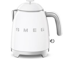 SMEG KLF05WHEU Mini Waterkoker - 0,8 Liter - 1400W - Dubbelwandig - RVS Kalkfilter - '50s Style - Wit
