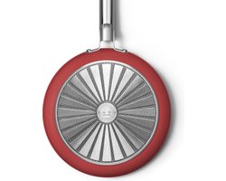 SMEG Koekenpan Rood Mat - ø 28 cm - Standaard anti-aanbaklaag