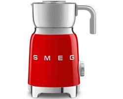SMEG MFF11RDEU Melkopschuimer - Inductie - 500W - 6 Programma's - Warme & Koude Melkschuim - RVS Kan - '50s Style - Rood