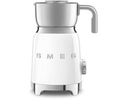 SMEG MFF11WHEU Melkopschuimer - Inductie - 500W - 6 Programma's - Warme & Koude Melkschuim - RVS Kan - '50s Style - Wit
