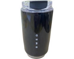 Smeg Thermo Koffiebeker 320 ml – roze – zwart – creme Roestvrijstaal – Herbruikbaar – Lekvrij