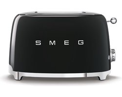 SMEG TSF01BLEU - Broodrooster - Zwart - 2x2 - 950W - 6 niveaus