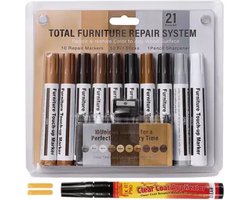 Smid Meubelstiften voor reparatie - Set van 21 stuks - 10 verschillende kleuren - Onzichtbaar - Meubels - Reparatieset
