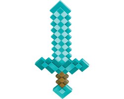 Smiffys - Minecraft Diamond Sword Costume Weapon Kids - Turquoise