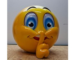 Smiley SST - Valentijn - Valentijnsdag - Kado - Cadeau - Decoratie - Woonaccessoires - Beeld - Zwart - 27cm Hoog