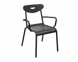 Smiley stapelstoel antraciet