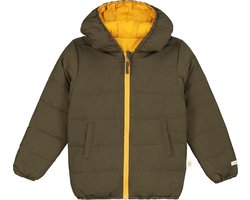 Smitten Organic - Reversible Donsjas- Amber yellow & Orion Blue - Maat(68)
