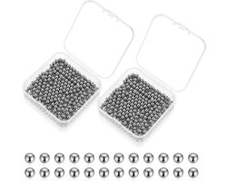 Smoakez - Reinigingskralen voor flessen - Roestvrij staal - 800 stuks - 4 mm - Karaf en vaas reiniging