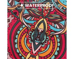Smoakez - Waterdicht Rond Tafelkleed Antifouling 3D Print - Makkelijk te Onderhouden - Geschikt voor Thuis Keuken - Decoratief - Diverse Maten - Mandala Stijl - Diameter 120cm - Lotuseffect_ZONE_NL