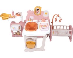 Smoby - Baby nurse babyhuis voor pop tot 42cm - keuken, badkamer en slaapkamer