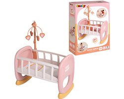 Smoby Baby nurse - Poppenmeubel - wieg en poppenbedje - pop tot 42cm
