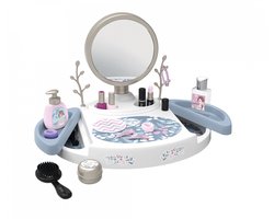 Smoby - Mijn schoonheidsstudio - Tafelmodel kaptafel met kantelbare en afneembare spiegel - 15 dummy-accessoires - Made in France