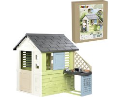 Smoby - Pretty House met zomerkeuken - Speelhuis - Vanaf 2 jaar.