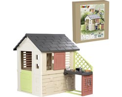 Smoby - Smoby Life - Nature Playhouse met keuken - Speelhuis - Accessoires - Vanaf 2 jaar.