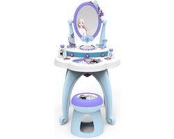 Smoby - Speelgoedkaptafel Frozen 2-in-1 - draaiende spiegel, krukje en tal van accessoires - Disney