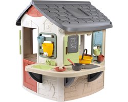 Smoby - Speelhuis met modderkeuken - 16 accessoires inbegrepen - creatief rollenspel