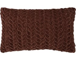 Smock Velvet kussen bruin 30x50cm