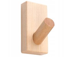 SMX Design - Wandkapstok - Hout - 1 Haak - Decoratief