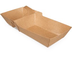 Snackbak Kraft A9+1/A22, 120x70x35mm 50 stuks