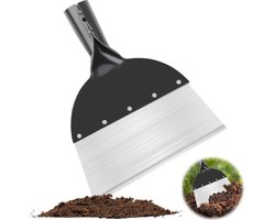 Sneeuw Multifunctionele tuinschep - onkruidverwijderaar - 21 cm - plantenschep - staal - plat - onkruidgereedschap - wieden - mos - outdoor tuin - reinigingsschep