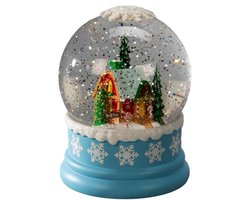 Sneeuwlantaarn noordpool 16.5x12.5cm led blauw Konstsmide