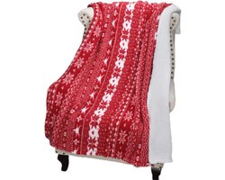 Sneeuwvlok Sherpa-deken 150x130 cm - Pluizige Fleece Deken voor Kinderen en Volwassenen