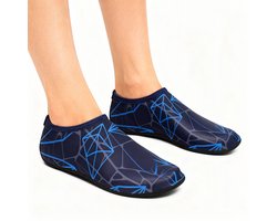 Snel drogende zwemschoenen - Ademende strandschoenen - Zachte en lichte schoenen op blote voeten - Anti-Slip Zwemschoenen - Bedrukte duiksokken - Waterschoenen voor Volwassenen - Geschikt voor cruisen, zwemmen, strand, zwembad, surfen - L