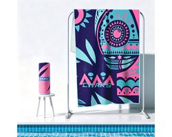 Sneldrogende Microvezel Handdoek 160x80 cm - Strandhanddoek en Badcape voor Zwemmen - Lichtgewicht Draagbare Zwemhanddoek - Absorberend en Compact voor Strand, Zwembad en Reizen - Paars