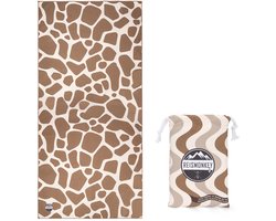 Sneldrogende Microvezel Handdoek – 175cm - Licht en compacte reishanddoek - Strandlaken – Safari - Reismonkey