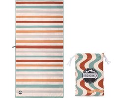 Sneldrogende Microvezel Handdoek – 175cm -Sneldrogende Microvezel Handdoek – 175cm - gerecycled - Licht en compacte reishanddoek - Strandlaken – Namaste - Reismonkey Licht en compacte reishanddoek - Strandlaken – Stripes - Reismonkey