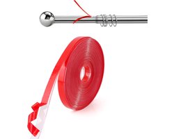 SnelShoppen - 10m Sliding Tape voor Gordijnroedes, Transparante Gordijnring Glijdende Tape voor Soepele en Stille Beweging van Douche- en Gordijnringe