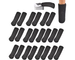 SnelShoppen - 24 Stuks Meubel Sokken, Antislip, Dikke Stoelpoot Sokken, Krastbestendig en Geluidsdempend, Beschermhoezen voor Tafel en Stoel Poten, Vo