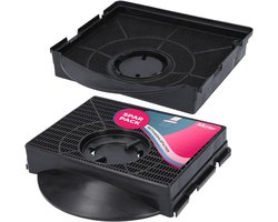 SnelShoppen - 2x Actieve Koolstoffilter voor Afzuigkap - Geschikt voor Elica, Whirlpool, AEG, IKEA - 215mm x 210mm - Keuken Accessoire voor Filteren v